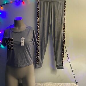 conjunto se mujer color gris unitalla